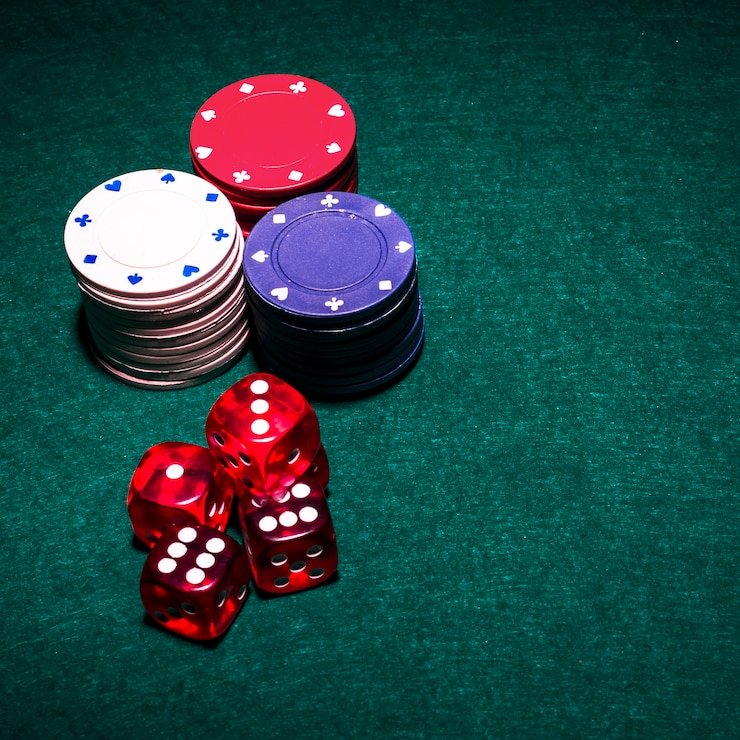 Close-up of French Roulette betting chip placement on layout showing corner, street, and dozen bet zones